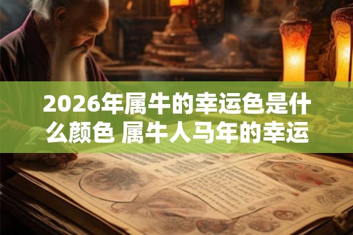 2026年属牛的幸运色是什么颜色 属牛人马年的幸运颜色