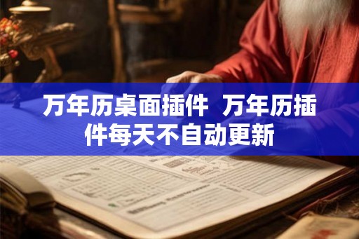万年历桌面插件  万年历插件每天不自动更新