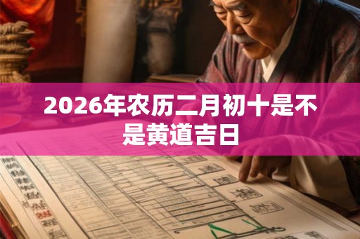 2026年农历二月初十是不是黄道吉日 2026年农历二月初十是不是黄道吉日