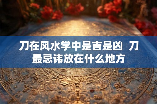 刀在风水学中是吉是凶  刀最忌讳放在什么地方