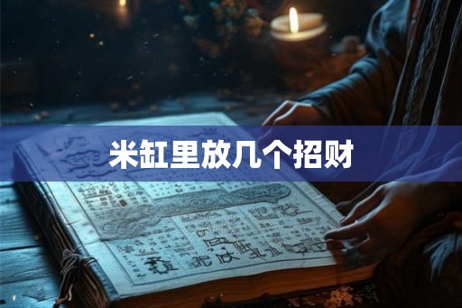 米缸里放几个招财