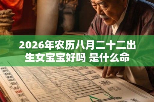 2026年农历八月二十二出生女宝宝好吗 是什么命 2026年农历八月二十二出生女宝宝好吗 是什么命
