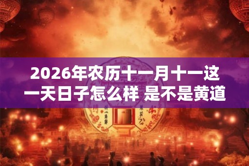 2026年农历十一月十一这一天日子怎么样 是不是黄道吉日