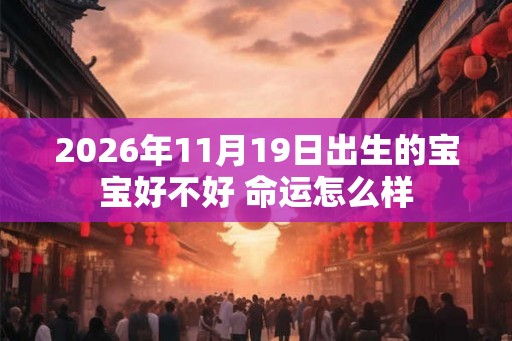 2026年11月19日出生的宝宝好不好 命运怎么样
