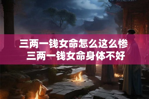 三两一钱女命怎么这么惨  三两一钱女命身体不好