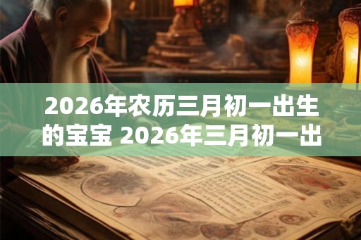2026年农历三月初一出生的宝宝 2026年三月初一出生宝宝的问与答