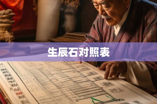 生辰石对照表