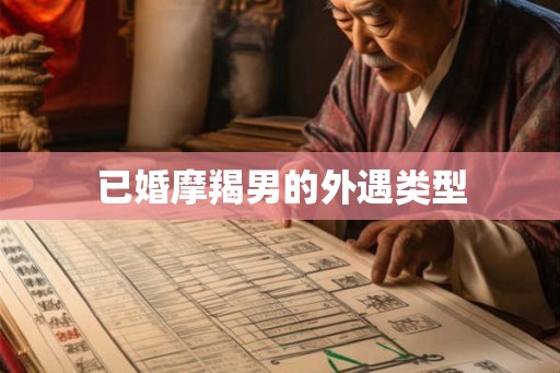 已婚摩羯男的外遇类型