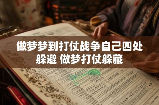 做梦梦到打仗战争自己四处躲避 做梦打仗躲藏