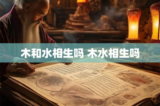 木和水相生吗 木水相生吗