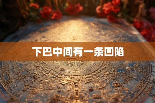 下巴中间有一条凹陷