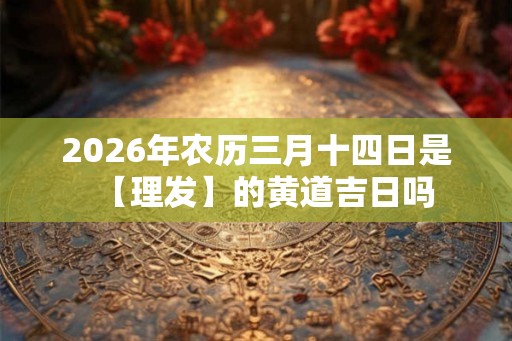 2026年农历三月十四日是【理发】的黄道吉日吗