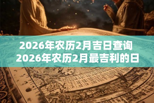 2026年农历2月吉日查询 2026年农历2月最吉利的日子 2026年农历2月吉日查询 2026年农历2月最吉利的日子