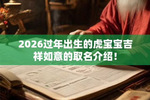 2026过年出生的虎宝宝吉祥如意的取名介绍! 2026过年出生的虎宝宝吉祥如意的取名介绍!