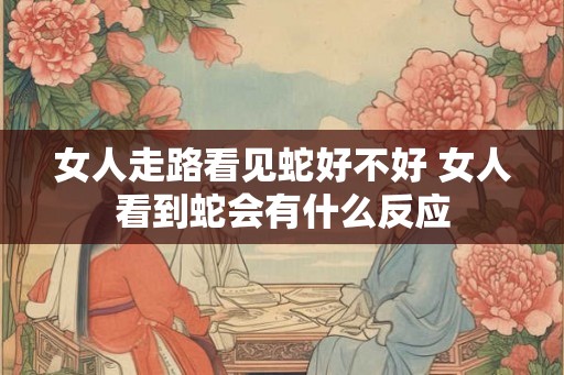 女人走路看见蛇好不好 女人看到蛇会有什么反应