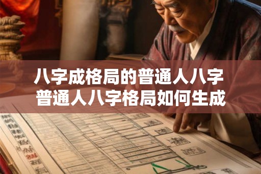八字成格局的普通人八字 普通人八字格局如何生成