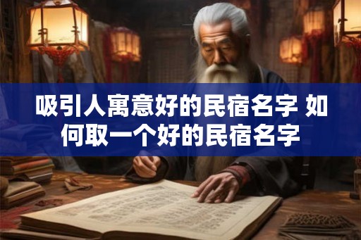 吸引人寓意好的民宿名字 如何取一个好的民宿名字
