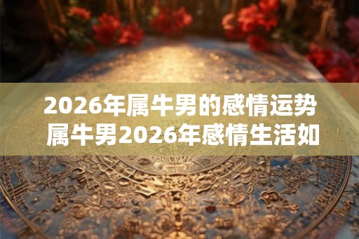 2026年属牛男的感情运势 属牛男2026年感情生活如何