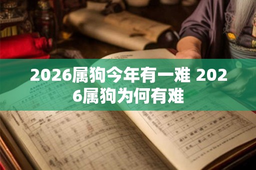 2026属狗今年有一难 2026属狗为何有难