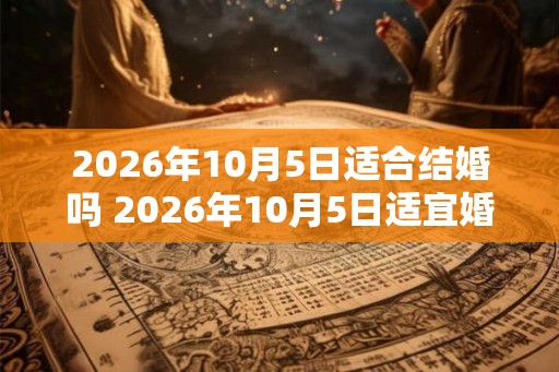 2026年10月5日适合结婚吗 2026年10月5日适宜婚礼吗