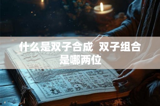 什么是双子合成  双子组合是哪两位
