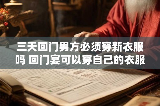 三天回门男方必须穿新衣服吗 回门宴可以穿自己的衣服吗