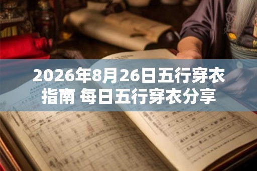 2026年8月26日五行穿衣指南 每日五行穿衣分享