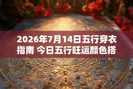 2026年7月14日五行穿衣指南 今日五行旺运颜色搭配