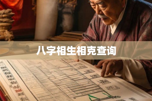 八字相生相克查询