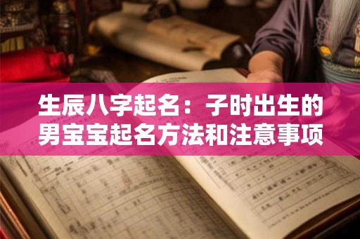 生辰八字起名：子时出生的男宝宝起名方法和注意事项