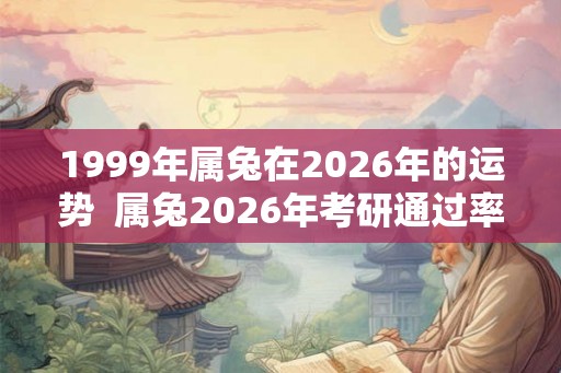 1999年属兔在2026年的运势  属兔2026年考研通过率怎么样