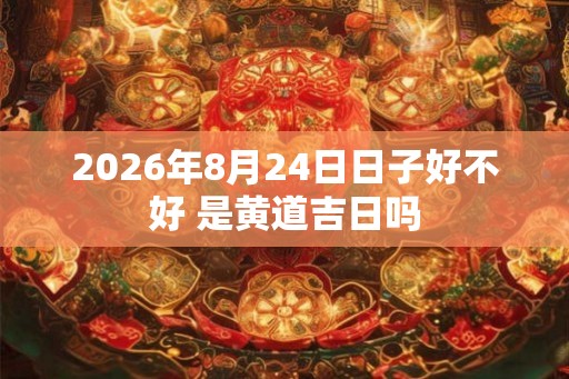 2026年8月24日日子好不好 是黄道吉日吗
