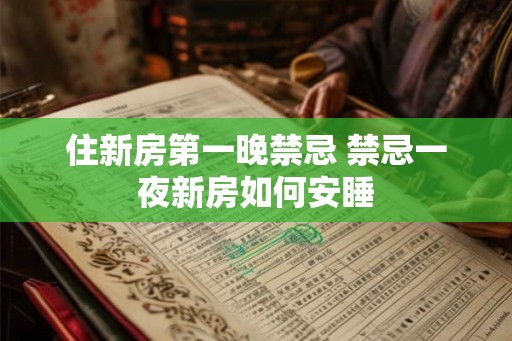 住新房第一晚禁忌 禁忌一夜新房如何安睡 住新房第一晚禁忌 禁忌一夜新房如何安睡