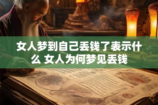 女人梦到自己丢钱了表示什么 女人为何梦见丢钱