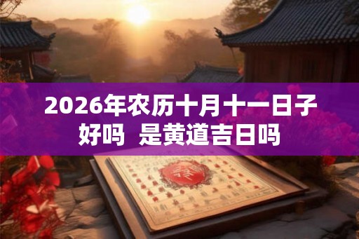 2026年农历十月十一日子好吗  是黄道吉日吗