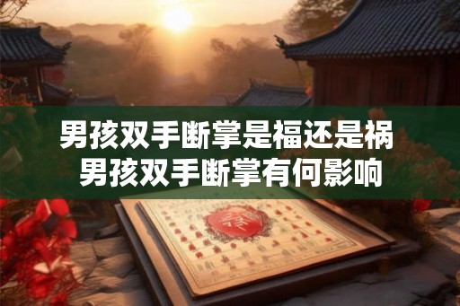 男孩双手断掌是福还是祸 男孩双手断掌有何影响