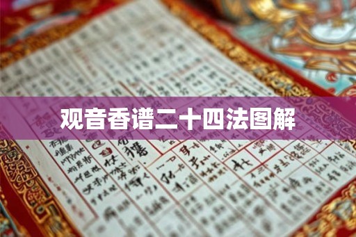观音香谱二十四法图解