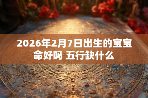 2026年2月7日出生的宝宝命好吗 五行缺什么