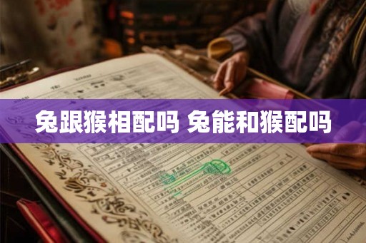 兔跟猴相配吗 兔能和猴配吗 兔跟猴相配吗 兔能和猴配吗