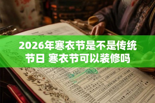 2026年寒衣节是不是传统节日 寒衣节可以装修吗