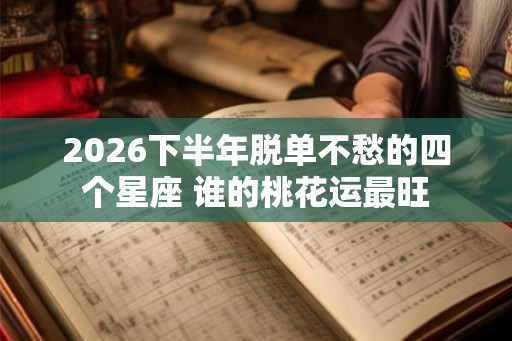 2026下半年脱单不愁的四个星座 谁的桃花运最旺