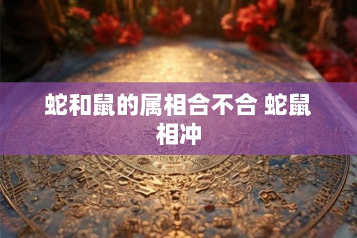 蛇和鼠的属相合不合 蛇鼠相冲