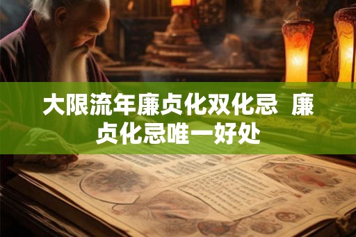 大限流年廉贞化双化忌  廉贞化忌唯一好处