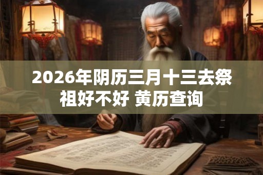 2026年阴历三月十三去祭祖好不好 黄历查询