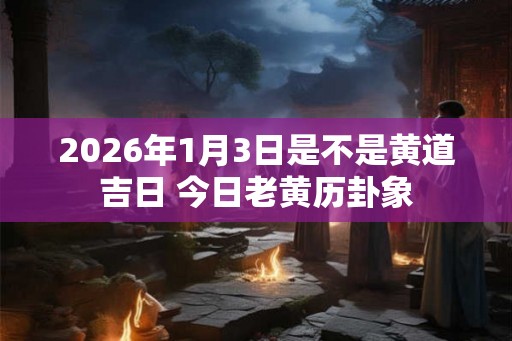 2026年1月3日是不是黄道吉日 今日老黄历卦象 2026年1月3日是不是黄道吉日 今日老黄历卦象