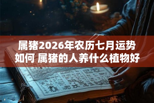 属猪2026年农历七月运势如何 属猪的人养什么植物好