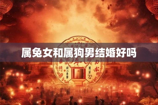 属兔女和属狗男结婚好吗
