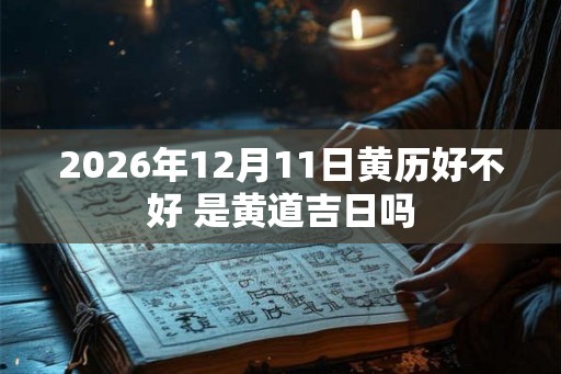 2026年12月11日黄历好不好 是黄道吉日吗