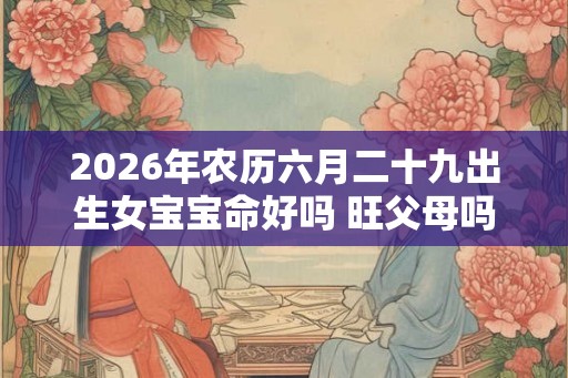 2026年农历六月二十九出生女宝宝命好吗 旺父母吗 2026年农历六月二十九出生女宝宝命好吗 旺父母吗