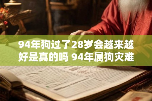 94年狗过了28岁会越来越好是真的吗 94年属狗灾难年龄